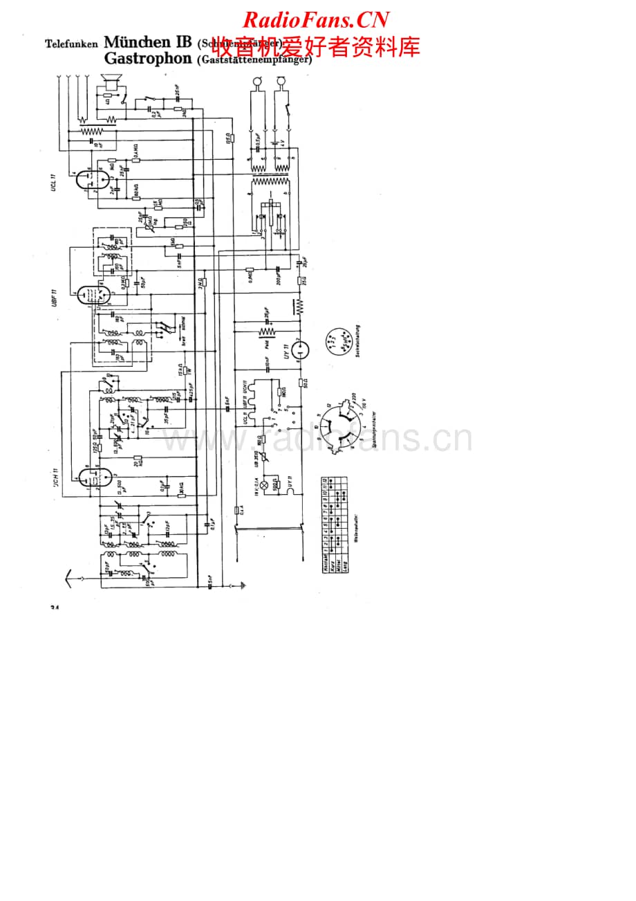 Telefunken-Gastrophon-Munchen-Schematic电路原理图.pdf_第1页