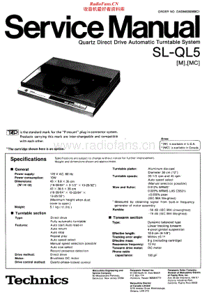 Technics-SLQL-5-Service-Manual电路原理图.pdf