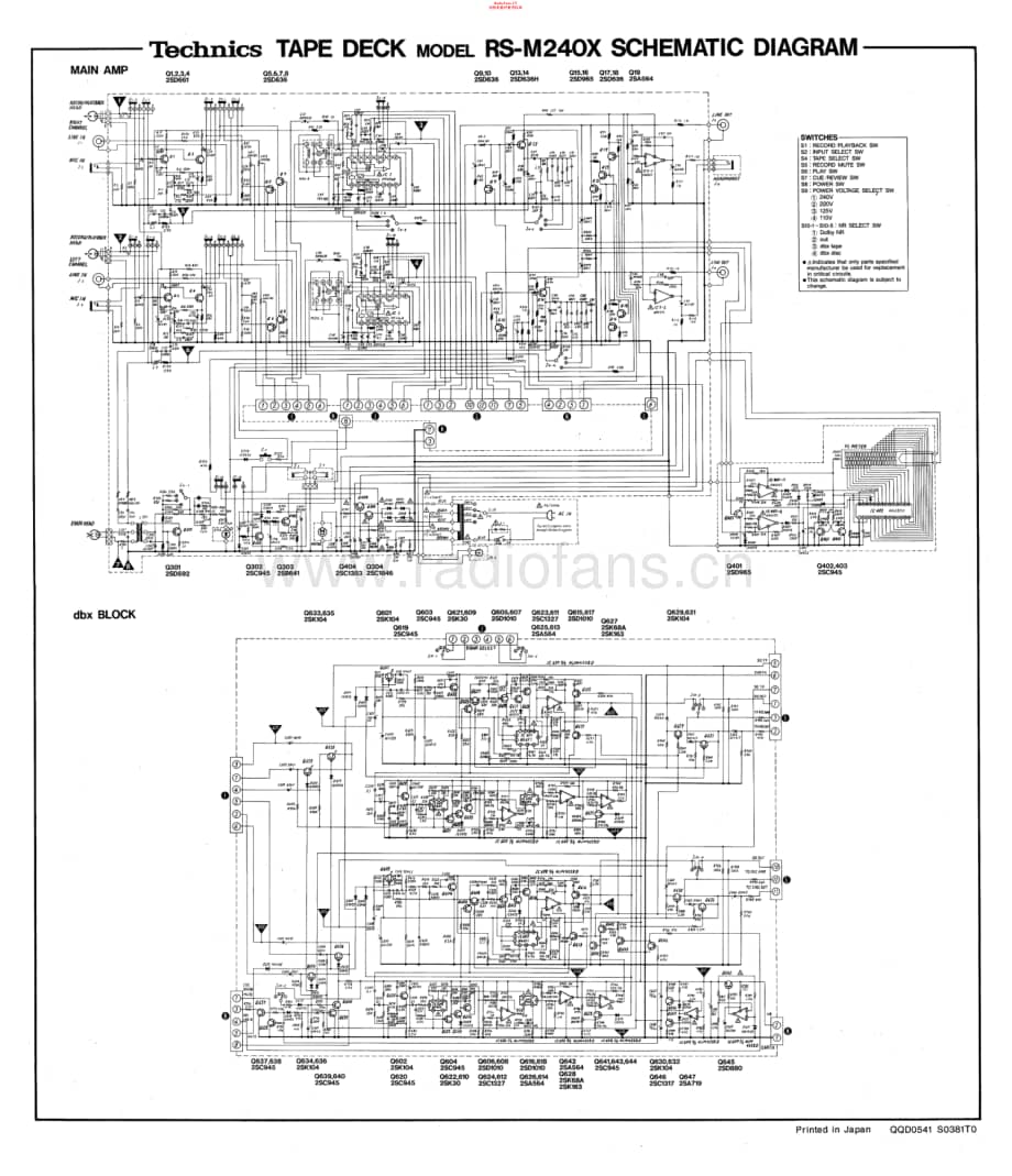 Technics-RSM-240-X-Schematics电路原理图.pdf_第1页