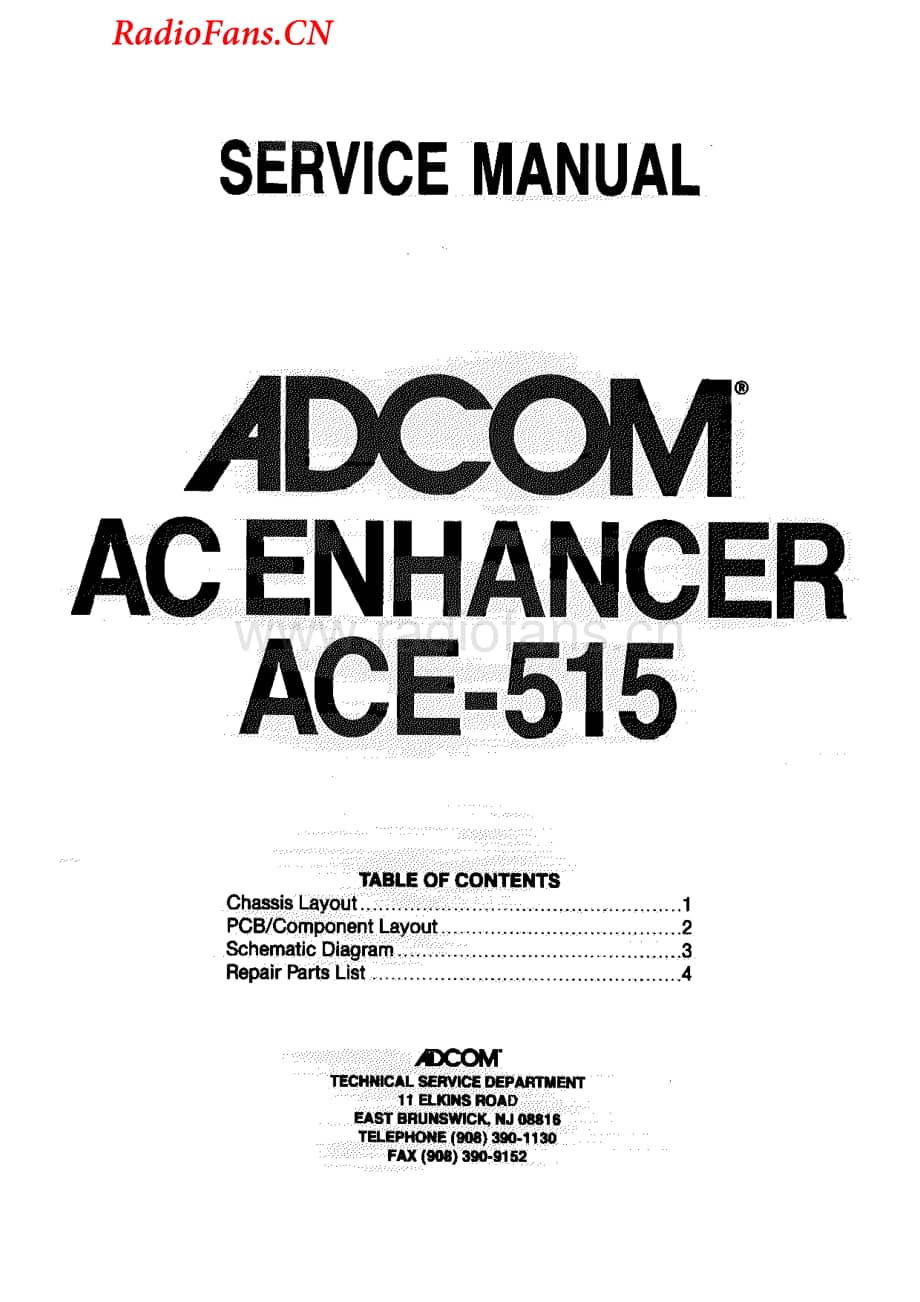 Adcom-ACE515-acc-sm维修电路图 手册.pdf_第1页