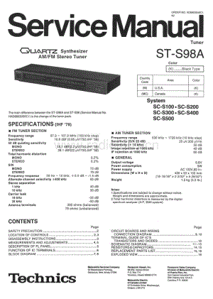 Technics-STS-98-A-Service-Manual电路原理图.pdf