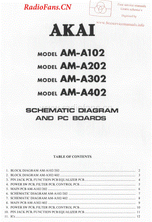 Akai-AMA102-rec-sch维修电路图 手册.pdf
