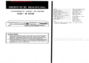 Akai-CDX105-cd-sm维修电路图 手册.pdf