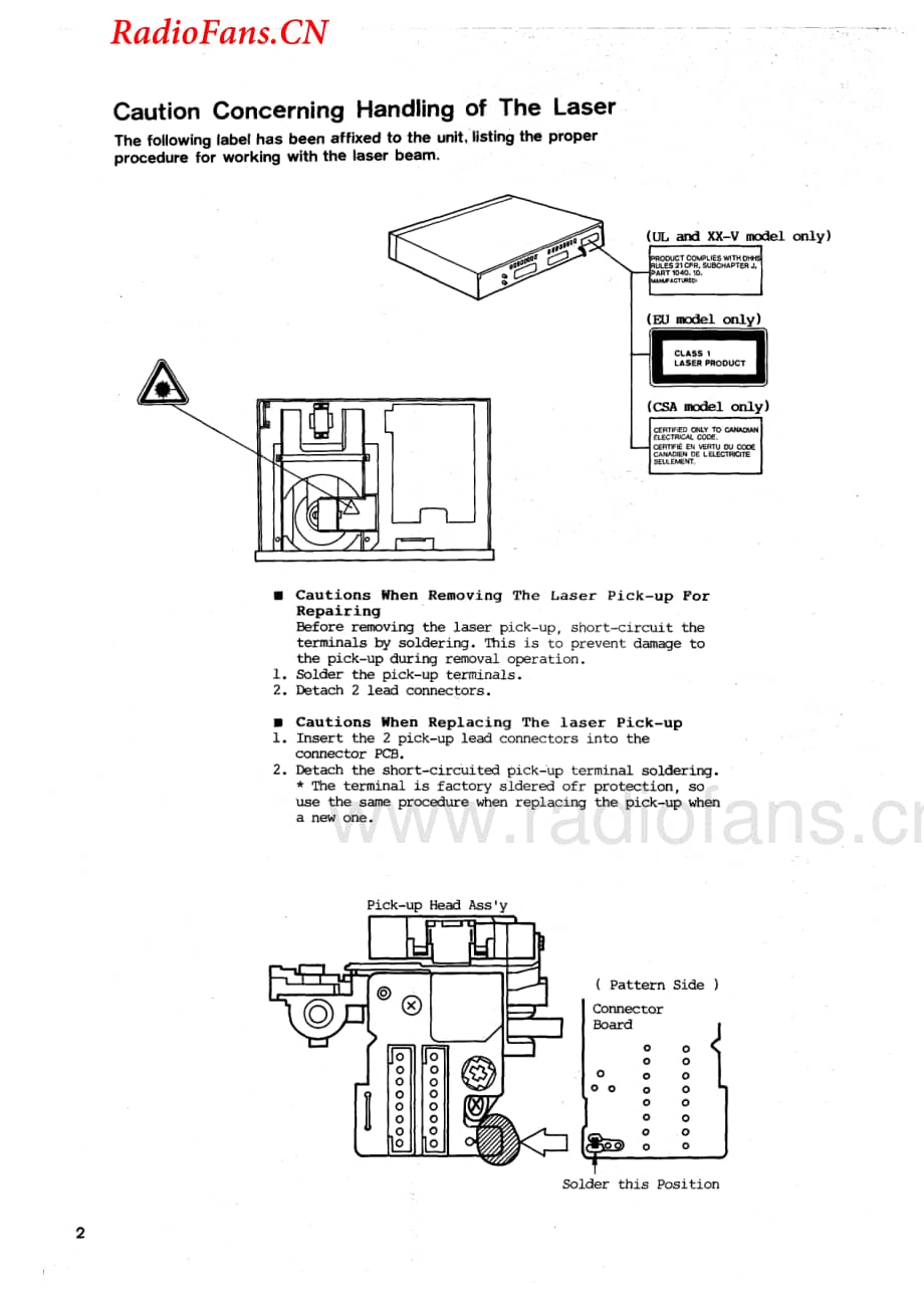 Akai-CDX105-cd-sm维修电路图 手册.pdf_第2页