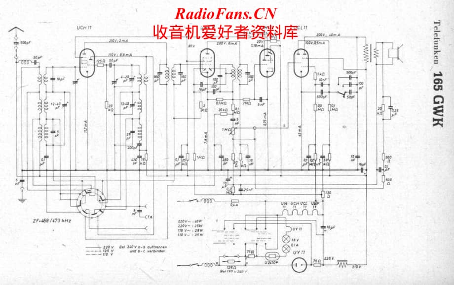 Telefunken-165-GWK-Schematic电路原理图.pdf_第1页
