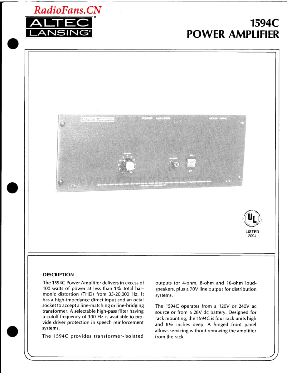 AltecLansing-1594-pwr-sm维修电路图 手册.pdf_第3页
