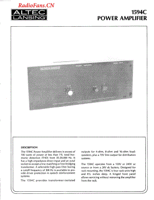 AltecLansing-1594-pwr-sm维修电路图 手册.pdf