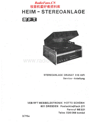 Telefunken-Granat-516-Service-Manual电路原理图.pdf