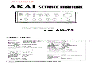 Akai-AM73-int-sm维修电路图 手册.pdf