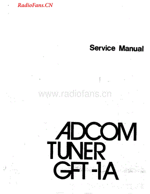 Adcom-GFT1A-tun-sm维修电路图 手册.pdf