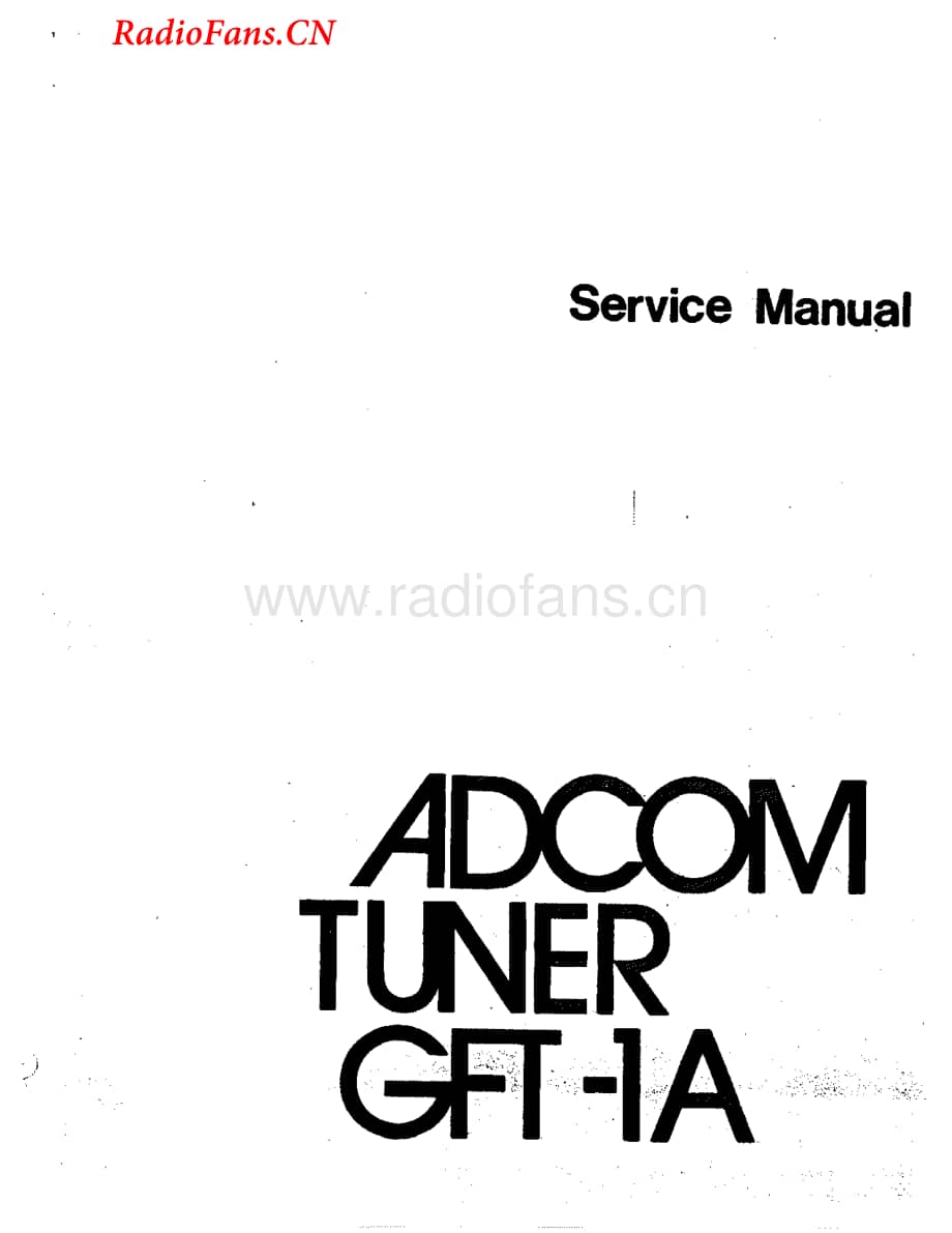 Adcom-GFT1A-tun-sm维修电路图 手册.pdf_第1页