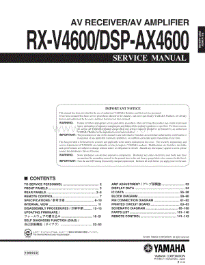 Yamaha-RXV-4600-Service-Manual-Part-1电路原理图.pdf