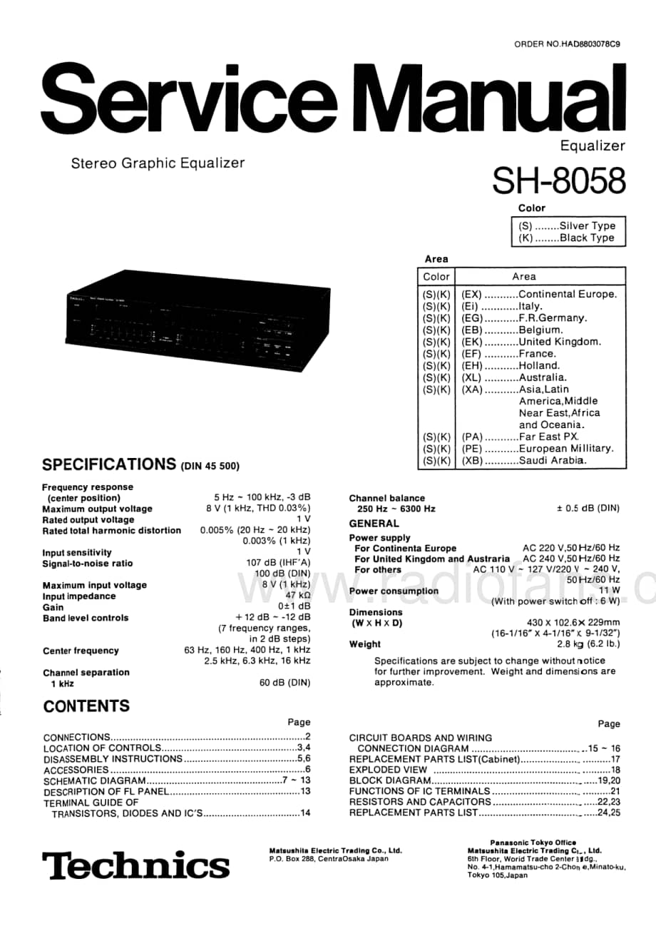 Technics-SH-8058-Service-Manual电路原理图.pdf_第2页