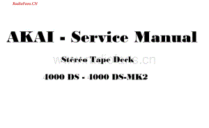 Akai-4000DSII-tape-sm维修电路图 手册.pdf