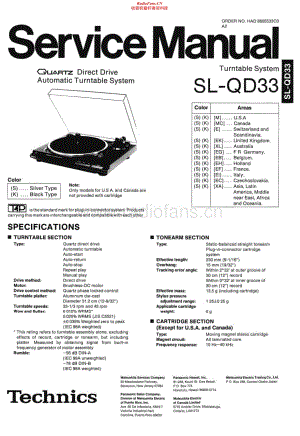 Technics-SLQD-33-Service-Manual电路原理图.pdf