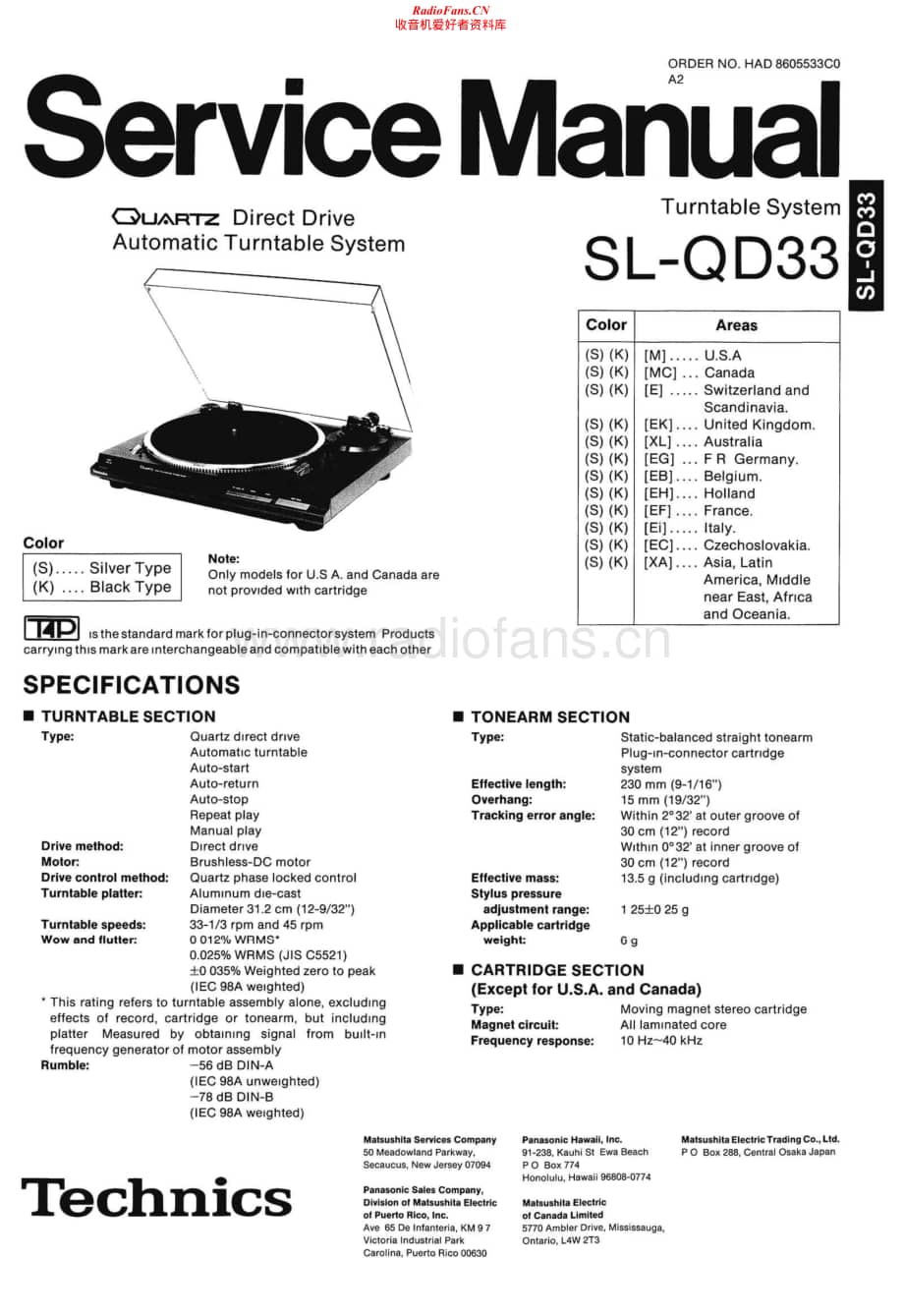 Technics-SLQD-33-Service-Manual电路原理图.pdf_第1页