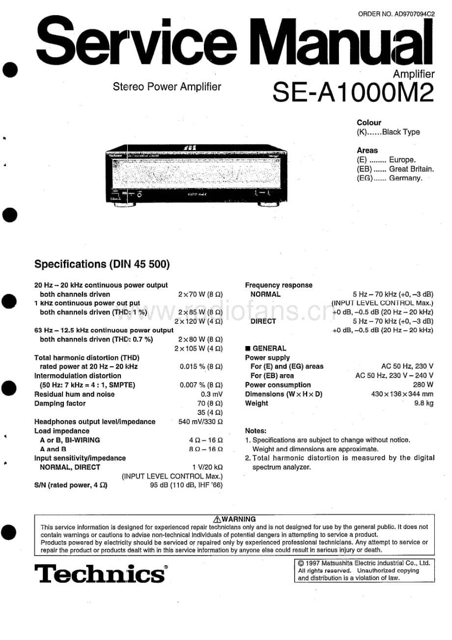 Technics-SEA-1000-M-2-Service-Manual电路原理图.pdf_第1页