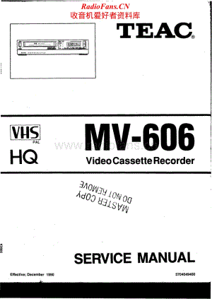 Teac-MV-606-Service-Manual电路原理图.pdf