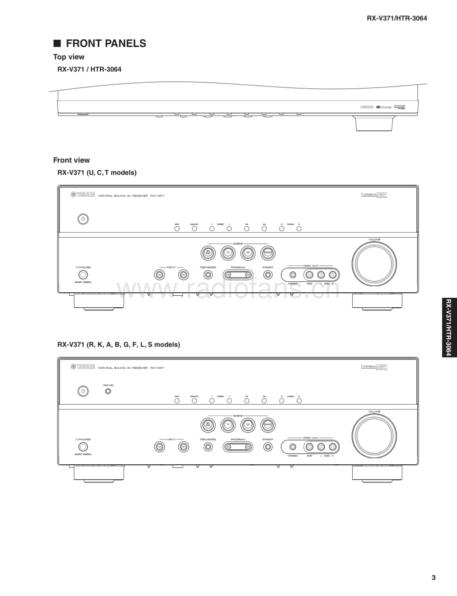 Yamaha-RXV-371-Service-Manual电路原理图.pdf_第3页