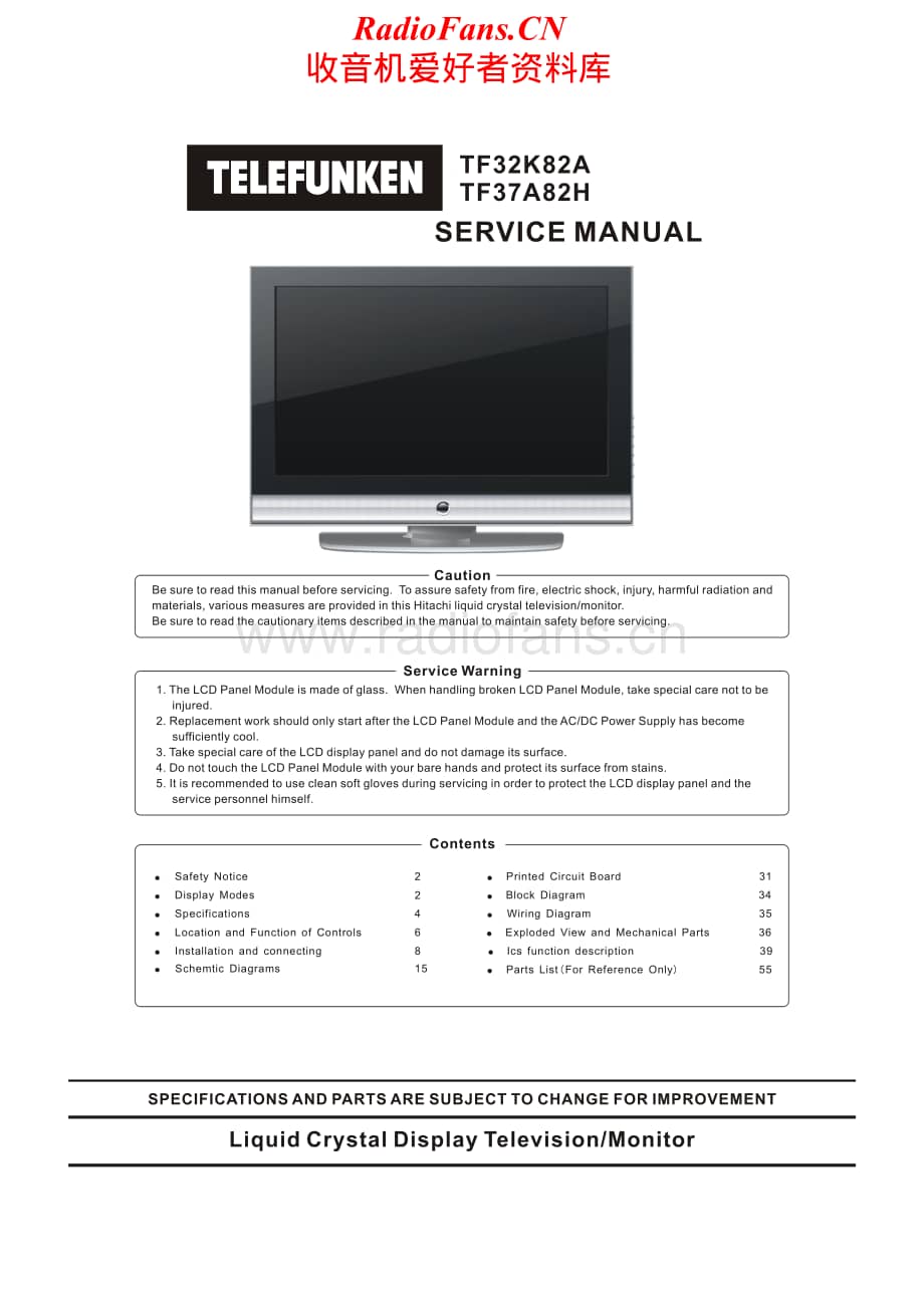 Telefunken-TF-37A82-H-Service-Manual电路原理图.pdf_第1页