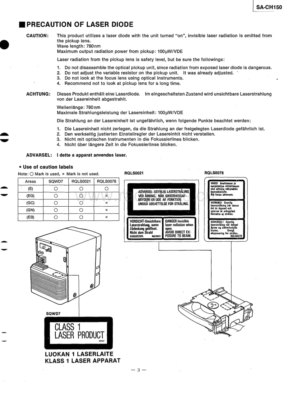 Technics-SACH-1501-Service-Manual电路原理图.pdf_第3页