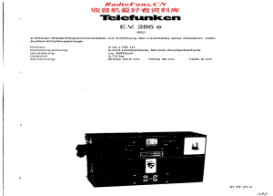 Telefunken-EV-285E-Schematic电路原理图.pdf