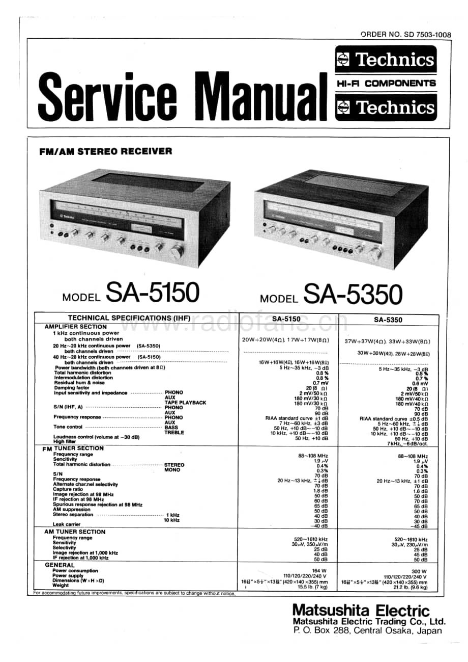 Technics-SA-5150-Service-Manual电路原理图.pdf_第1页