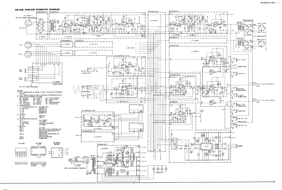 Yamaha-PM-430-Schematic电路原理图.pdf_第3页