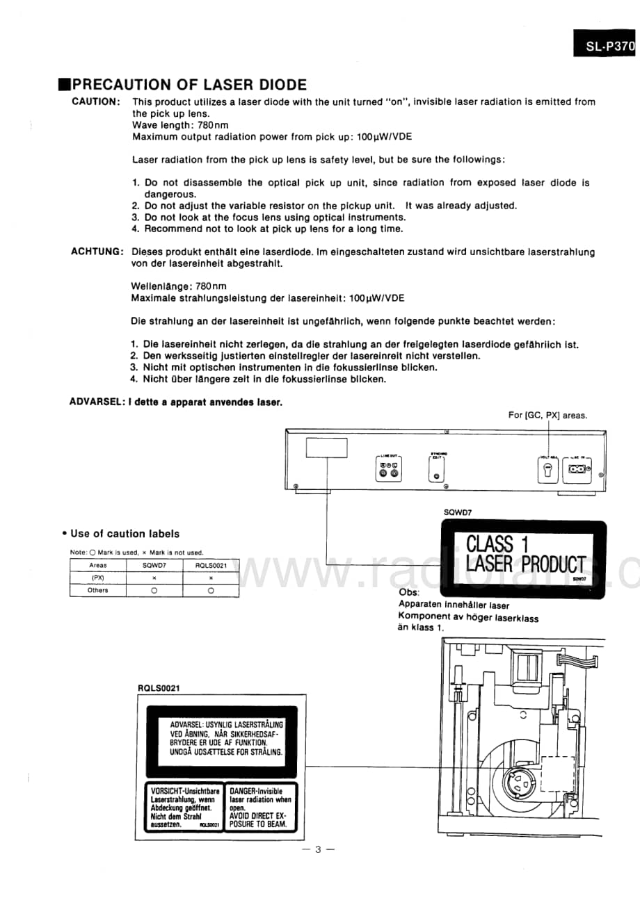 Technics-SLP-370-Service-Manual电路原理图.pdf_第3页