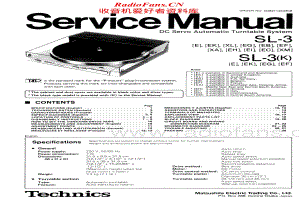 Technics-SL-3-Service-Manual电路原理图.pdf