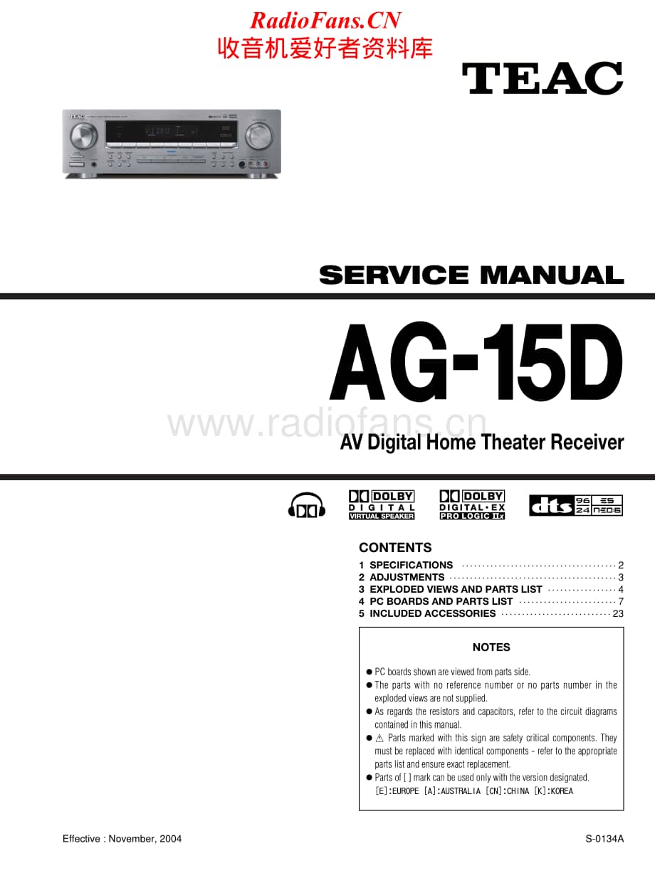 Teac-AG-15-D-Service-Manual电路原理图.pdf_第1页