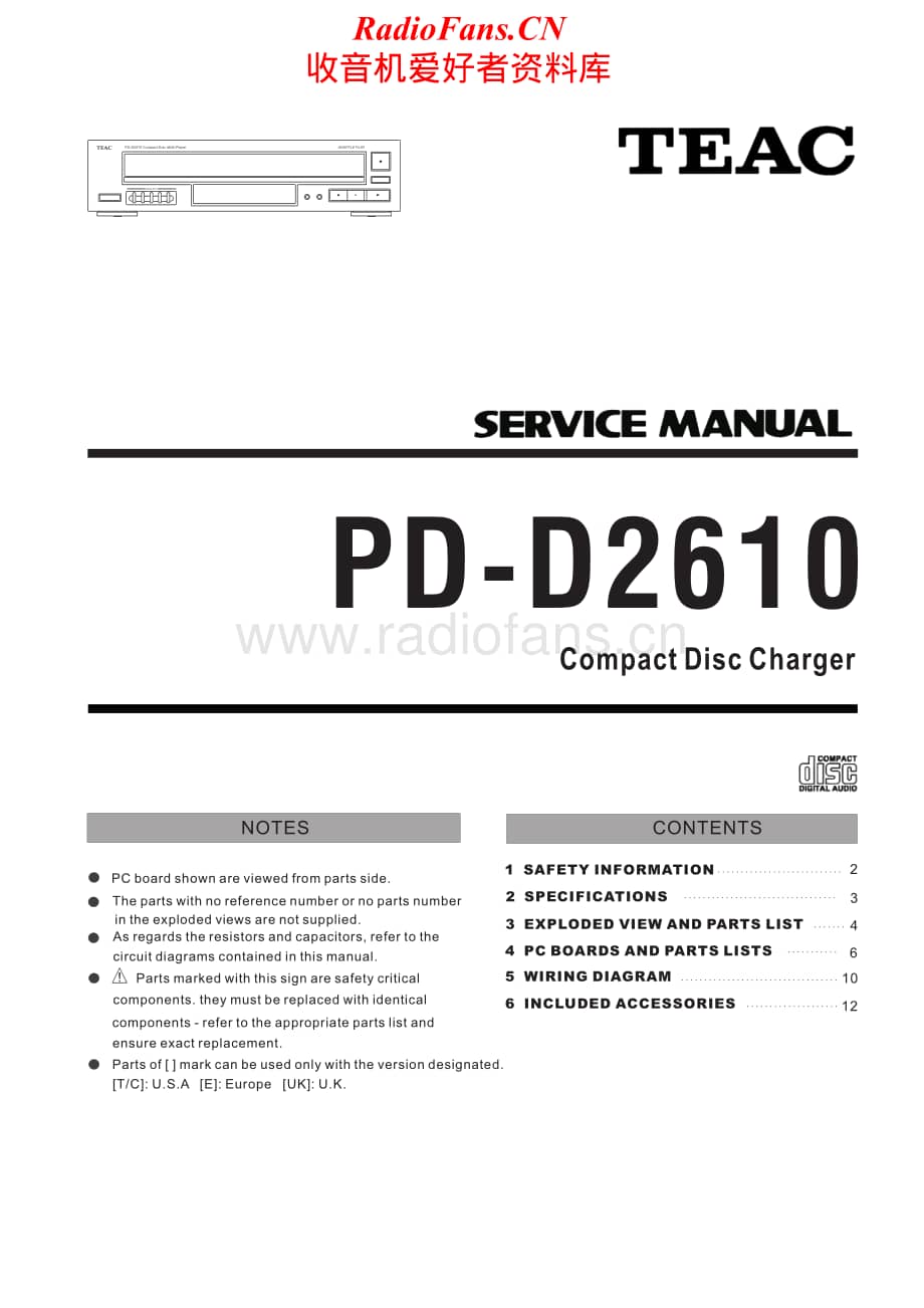 Teac-PD-D2610-Service-Manual电路原理图.pdf_第1页