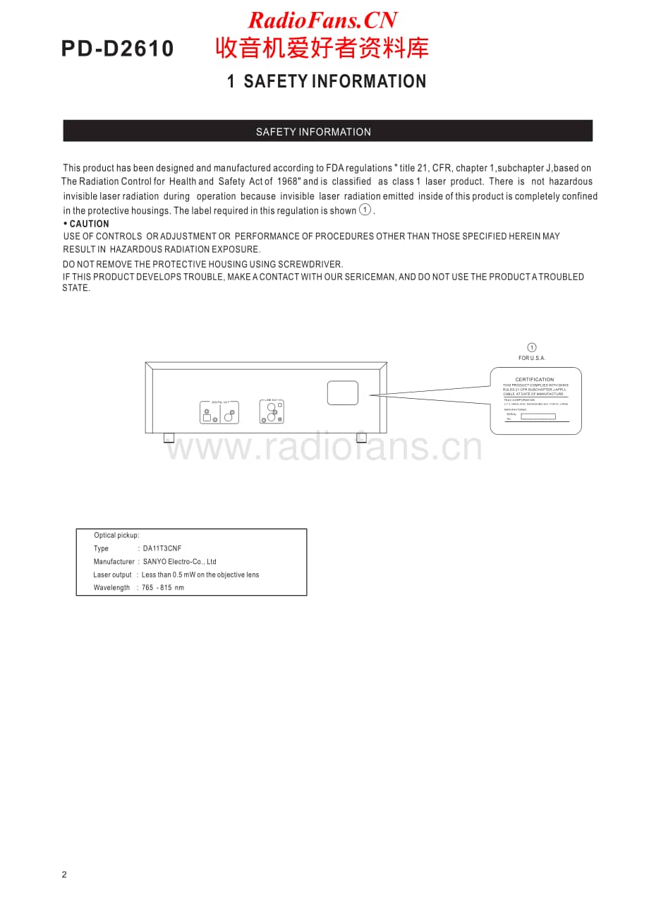 Teac-PD-D2610-Service-Manual电路原理图.pdf_第2页