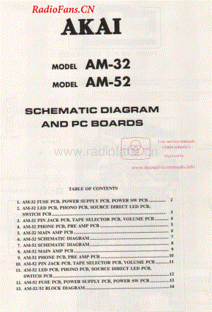 Akai-AM32-rec-sch维修电路图 手册.pdf