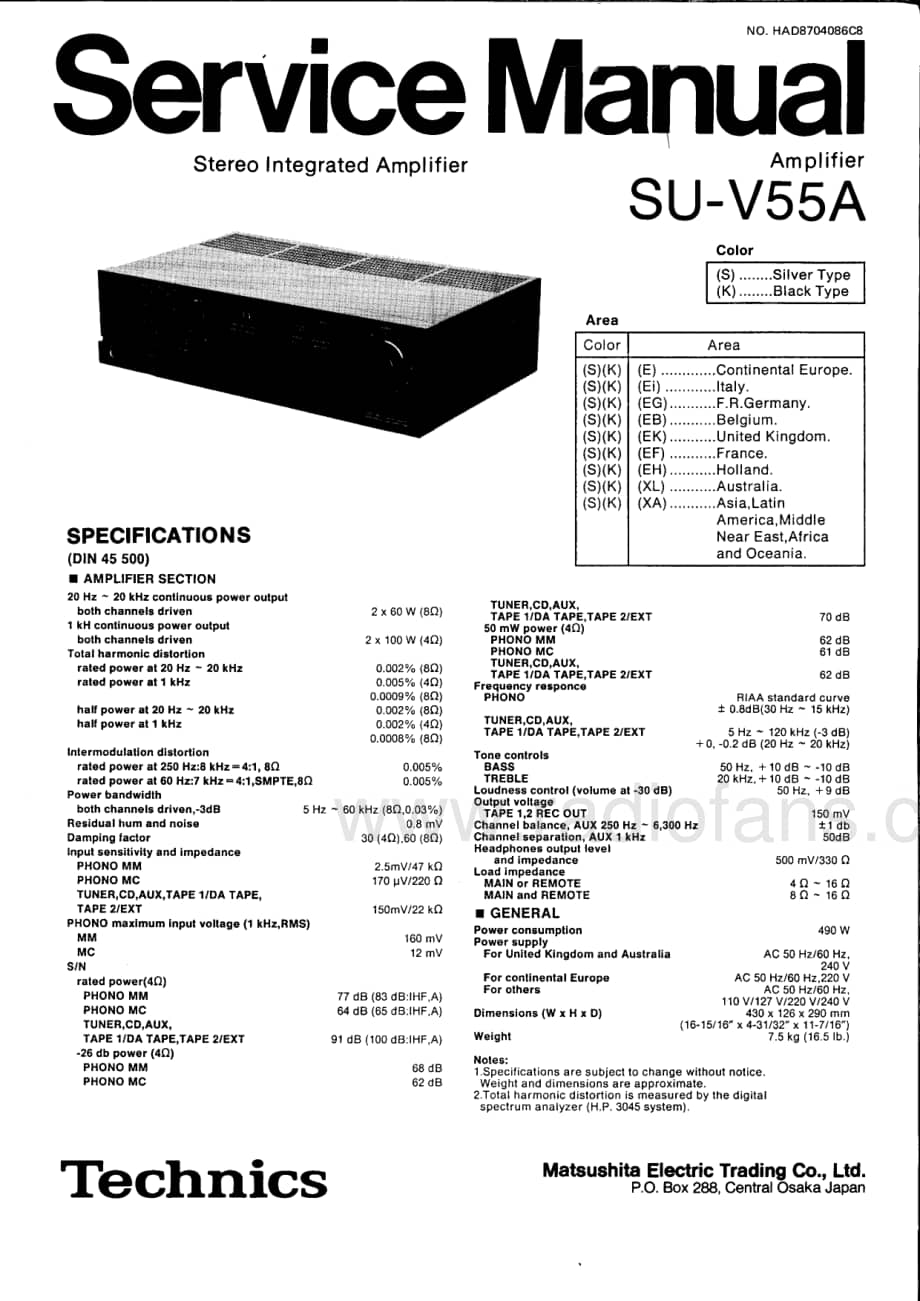 Technics-SUV-55-A-Service-Manual电路原理图.pdf_第1页