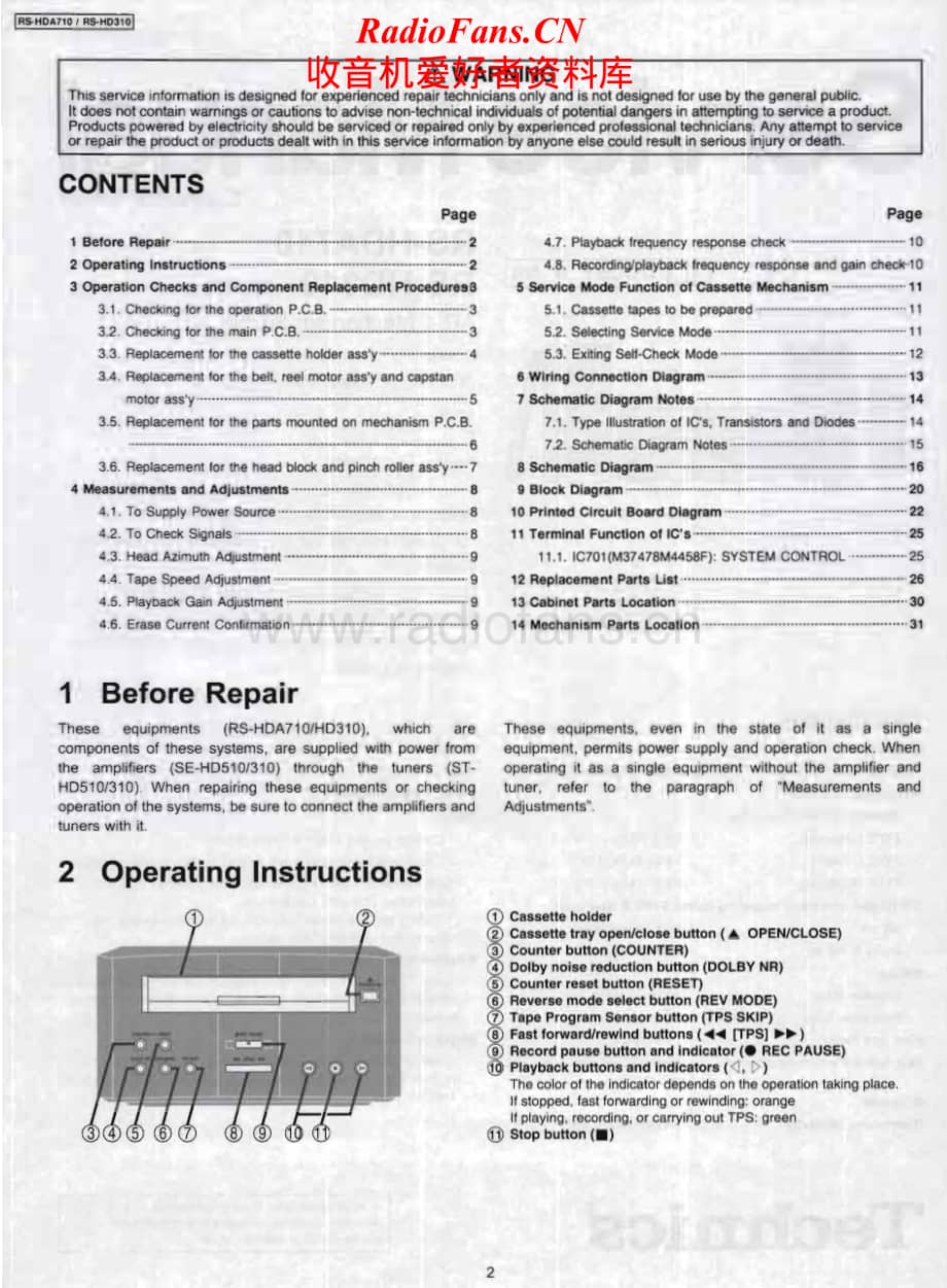 Technics-RSHDA-710-Service-Manual电路原理图.pdf_第2页