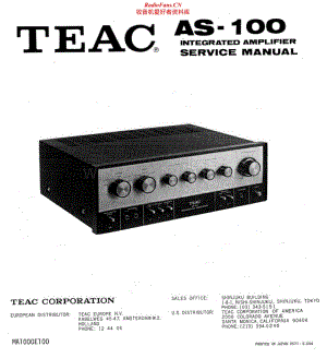 Teac-AS-100-Service-Manual电路原理图.pdf