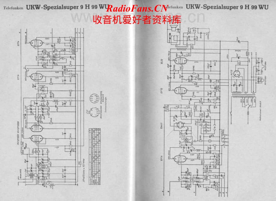 Telefunken-UKW-9H99-WU-Schematic电路原理图.pdf_第1页