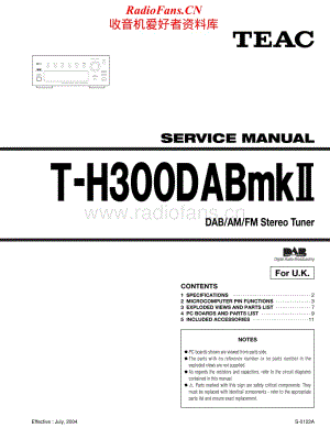 Teac-T-H300DAB-MkII-Service-Manual电路原理图.pdf