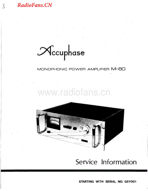 Accuphase-M60-pwr-sch1维修电路图 手册.pdf