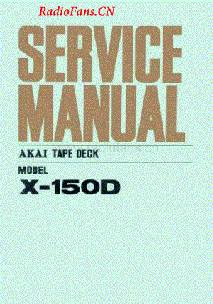 Akai-X150D-tape-sm维修电路图 手册.pdf