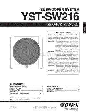 Yamaha-YSTSW-216-Service-Manual电路原理图.pdf