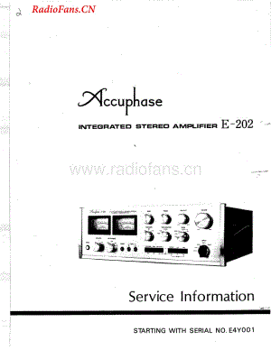 Accuphase-E202-int-sm维修电路图 手册.pdf