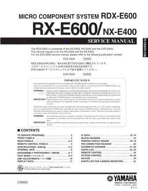 Yamaha-RXE-600-Service-Manual电路原理图.pdf