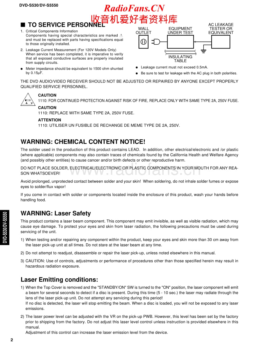 Yamaha-DVDS-530-Service-Manual电路原理图.pdf_第2页