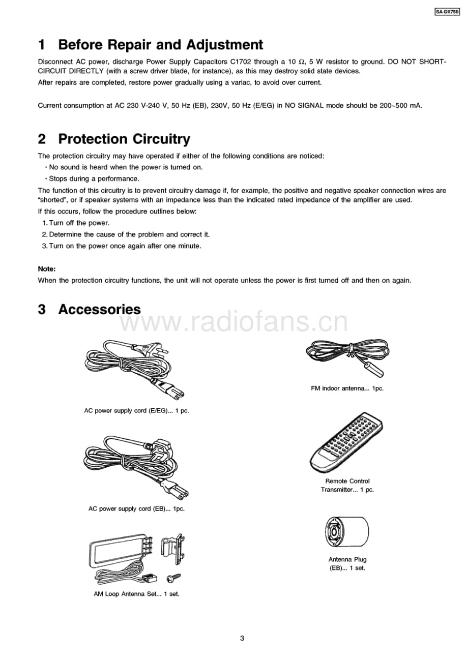 Technics-SADX-750-Service-Manual电路原理图.pdf_第3页