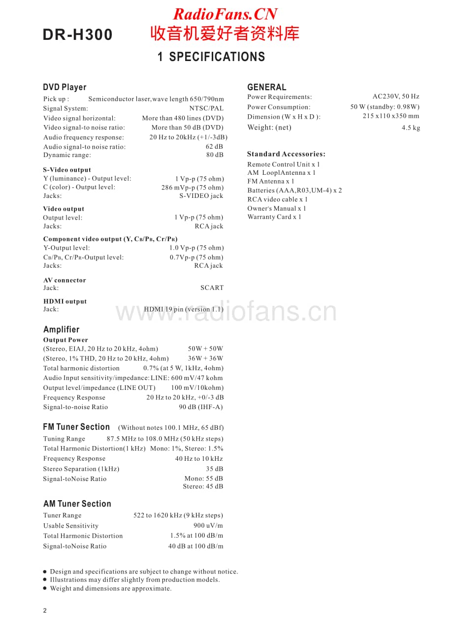 Teac-DR-H300-Service-Manual电路原理图.pdf_第2页