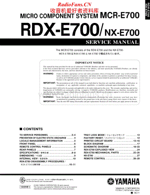Yamaha-MCRE-700-Service-Manual电路原理图.pdf