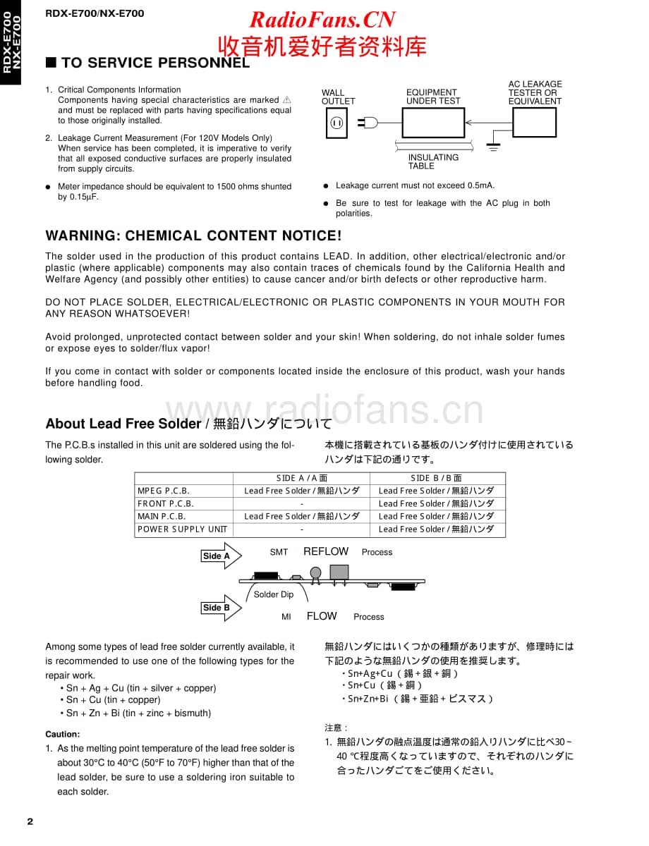 Yamaha-MCRE-700-Service-Manual电路原理图.pdf_第2页