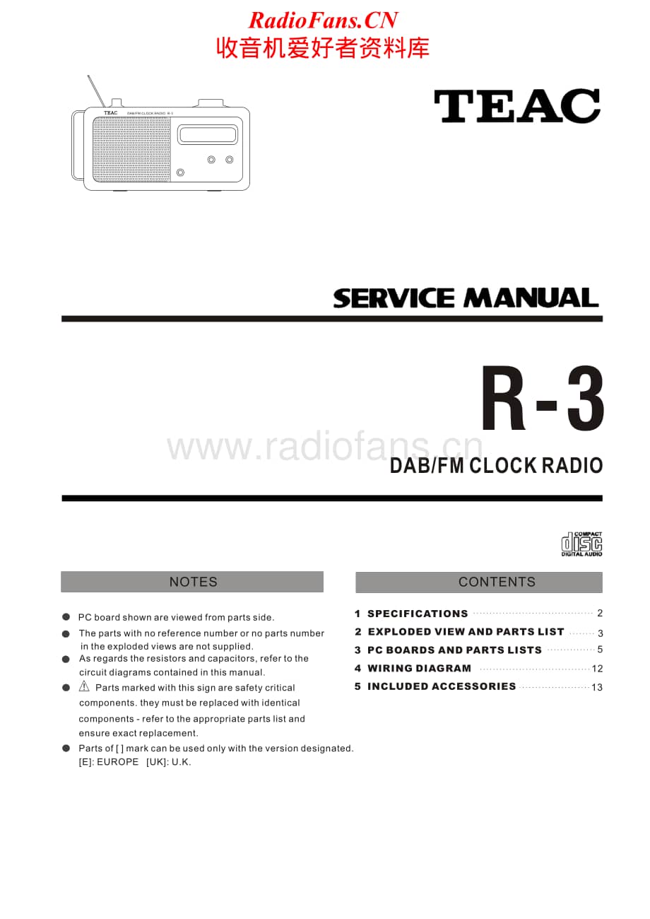 Teac-R-3-Service-Manual电路原理图.pdf_第1页